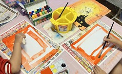 ハロウィン 絵の具 絵画教室 名古屋市北区 上飯田 平安通 大曽根 守山
